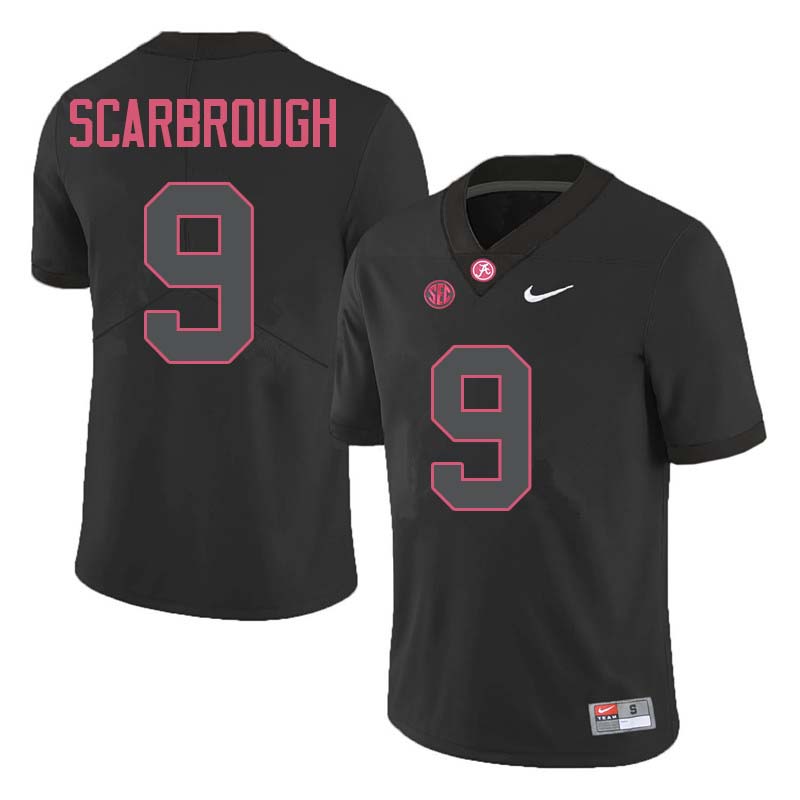 Alabama Crimson Tide Men's Bo Scarbrough #9 Black NCAA Nike Authentic Stitched College Football Jersey WS16A58NP